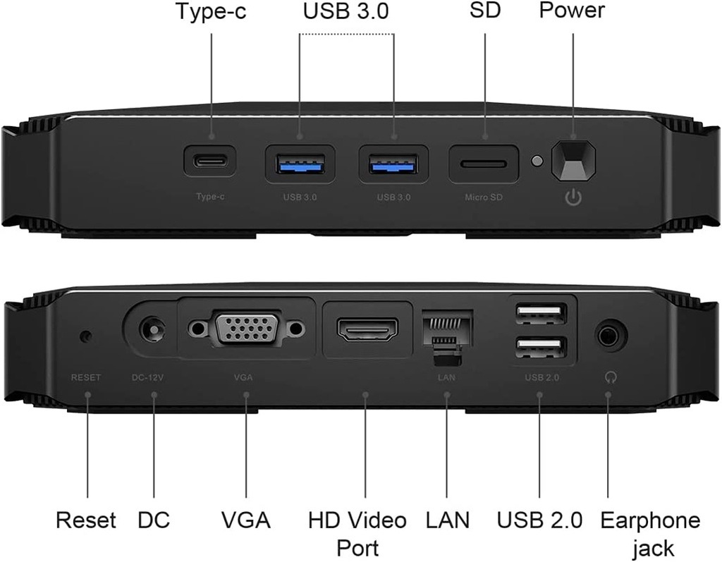 Chuwi HeroBox Mini PC / Intel Celeron J4125 / 8GB RAM